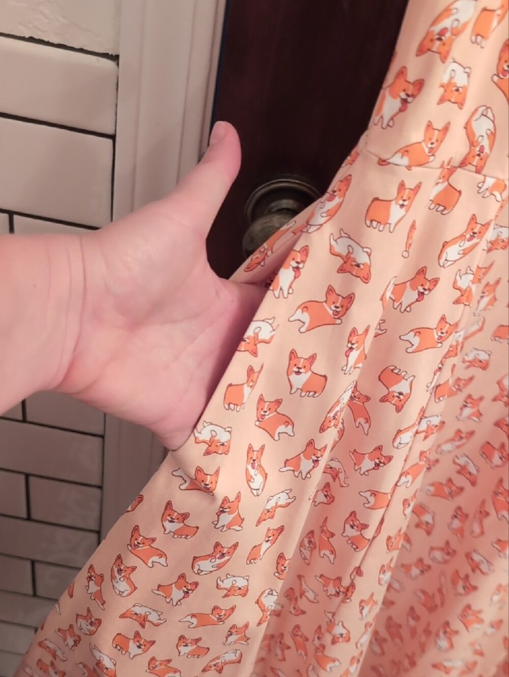 Corgi Print Dress Large NWT - Picture 7 of 7